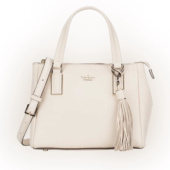 kate spade Handbags - Kate Spade Naomi Cream Crossbody Shoulder Bag Purse Tassel
